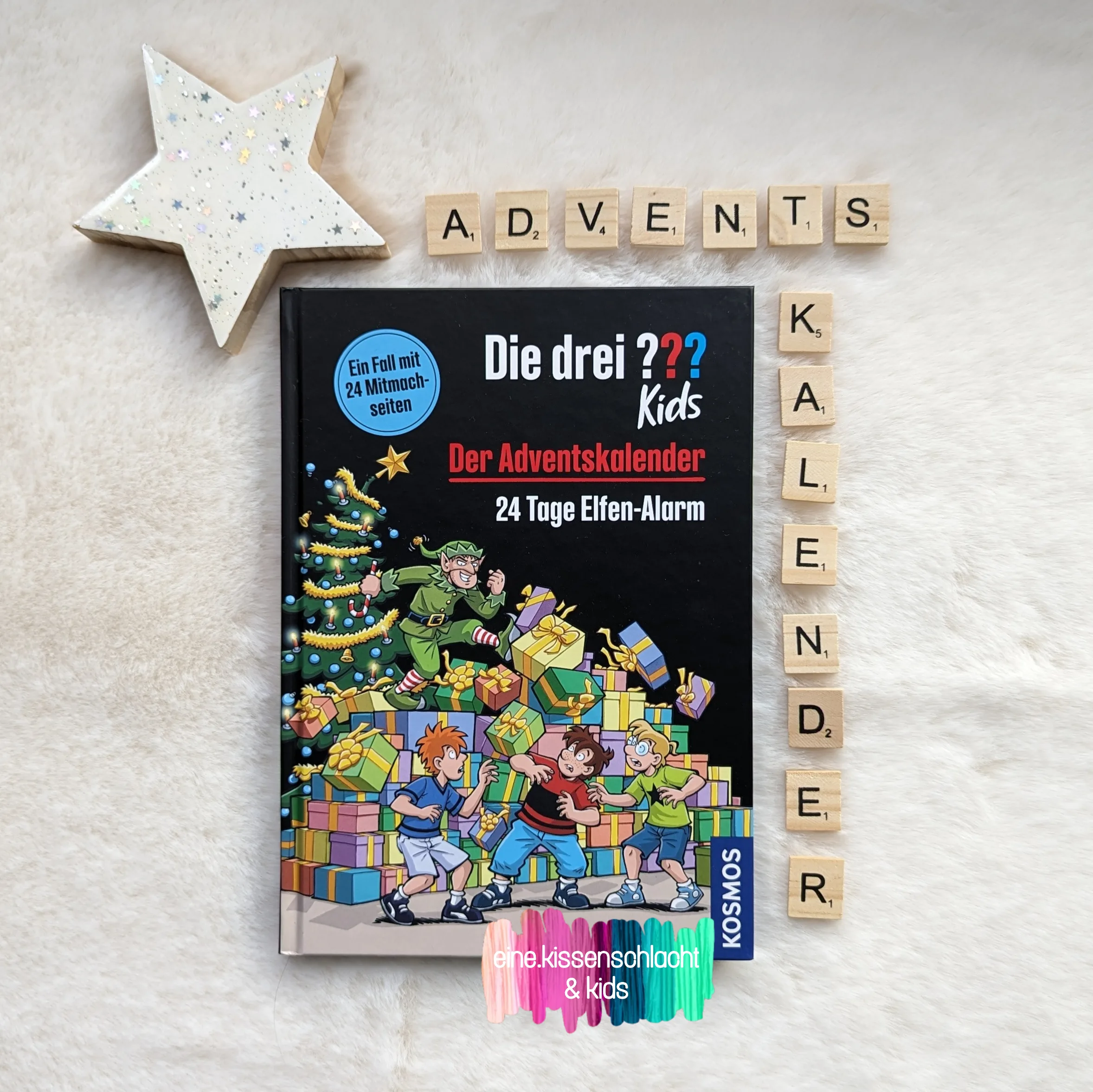 You are currently viewing Die drei ??? Kids – Der Adventskalender – 24 Tage Elfen-Alarm (Boris Pfeiffer)