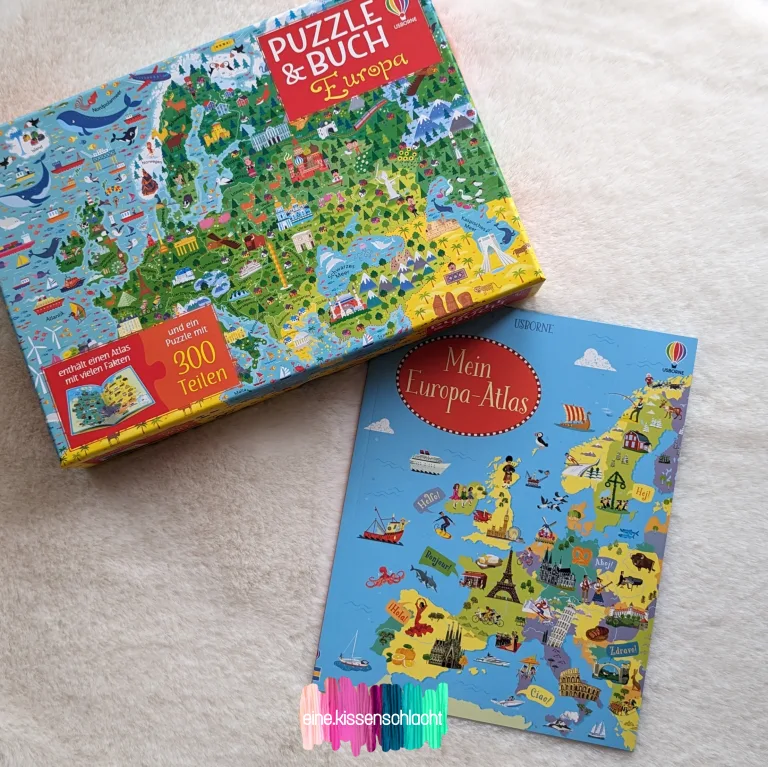 Mehr über den Artikel erfahren Puzzle & Buch Europa – Mein Europa-Atlas (Jonathan Melmoth)