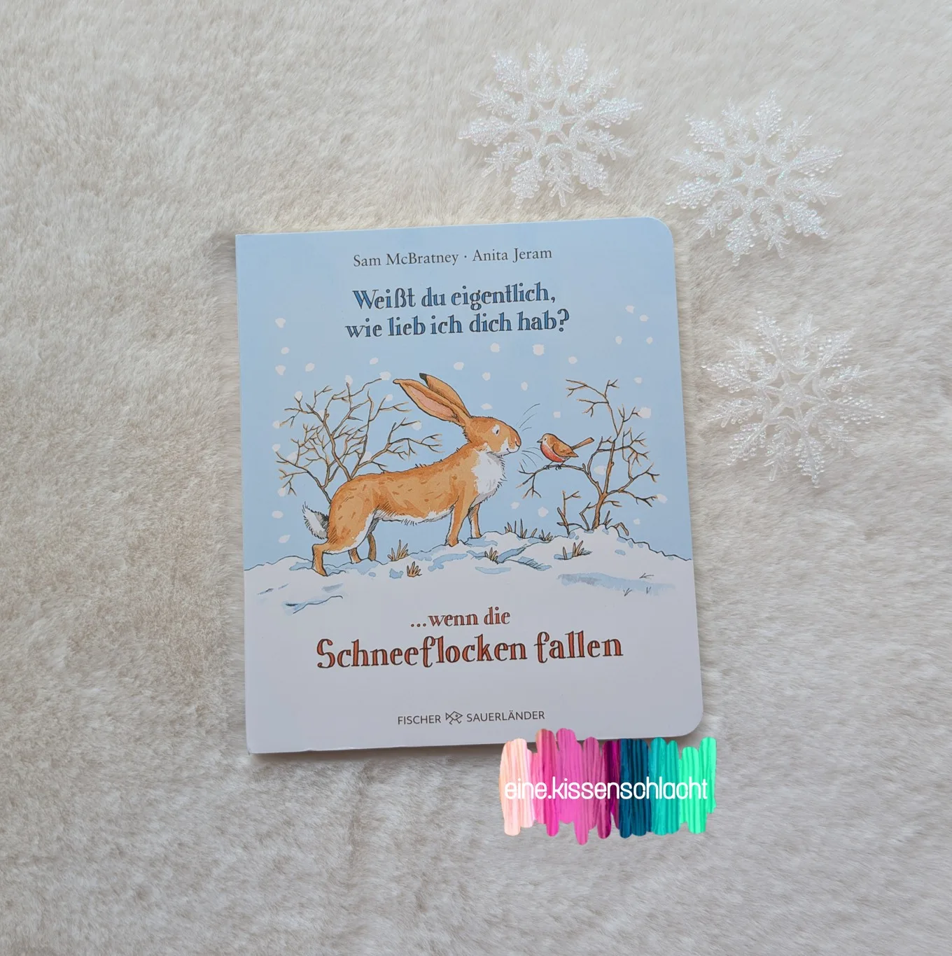 Du betrachtest gerade Weißt du eigentlich wie lieb ich dich hab? …wenn die Schneeflocken fallen (Sam McBratney)