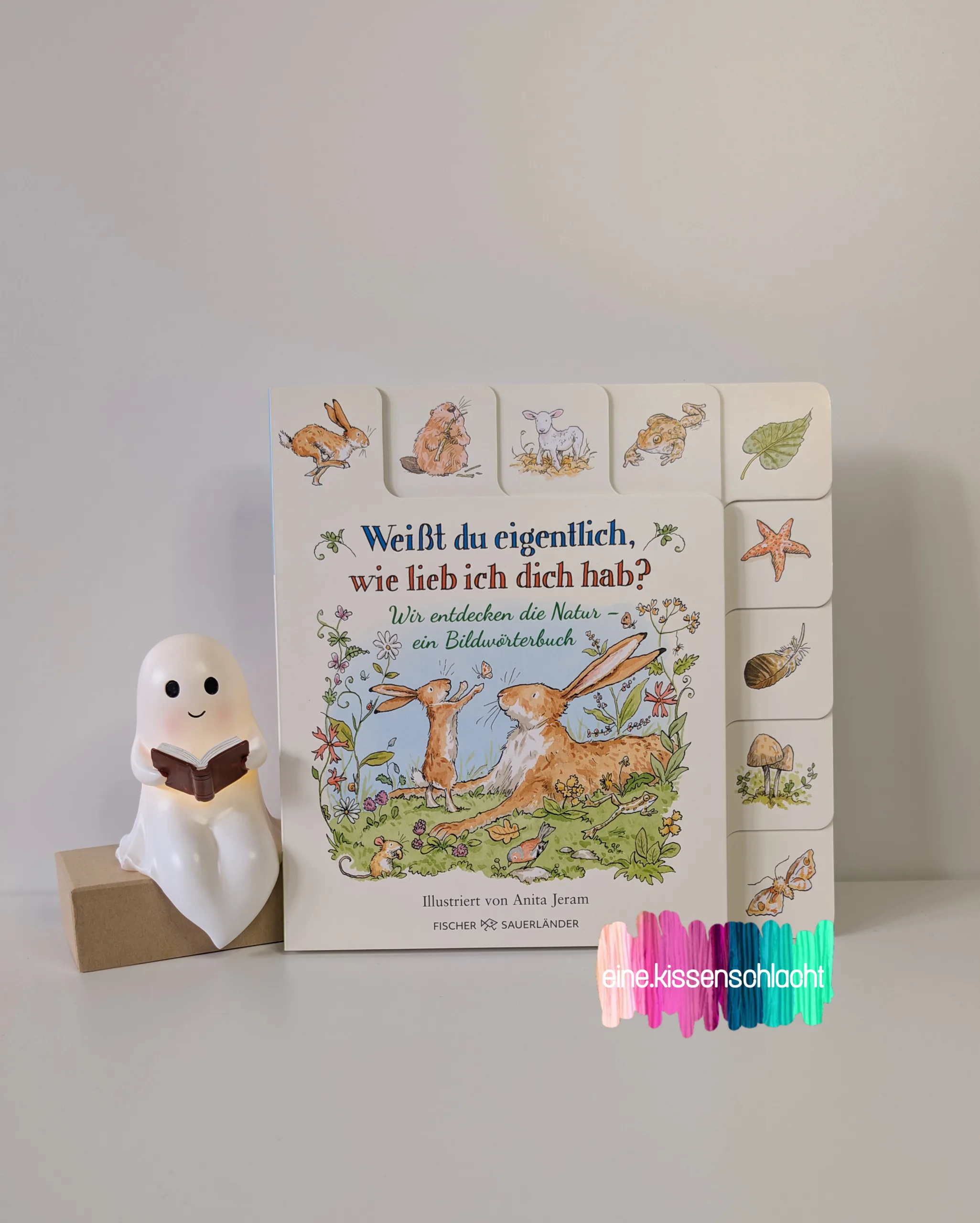 Du betrachtest gerade Weißt du eigentlich, wie lieb ich dich hab? Wir entdecken die Natur – ein Bildwörterbuch (Sam McBratney)