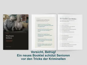 Vorsicht, Betrug! Ein neues Booklet schützt Senioren vor den Tricks der Kriminellen