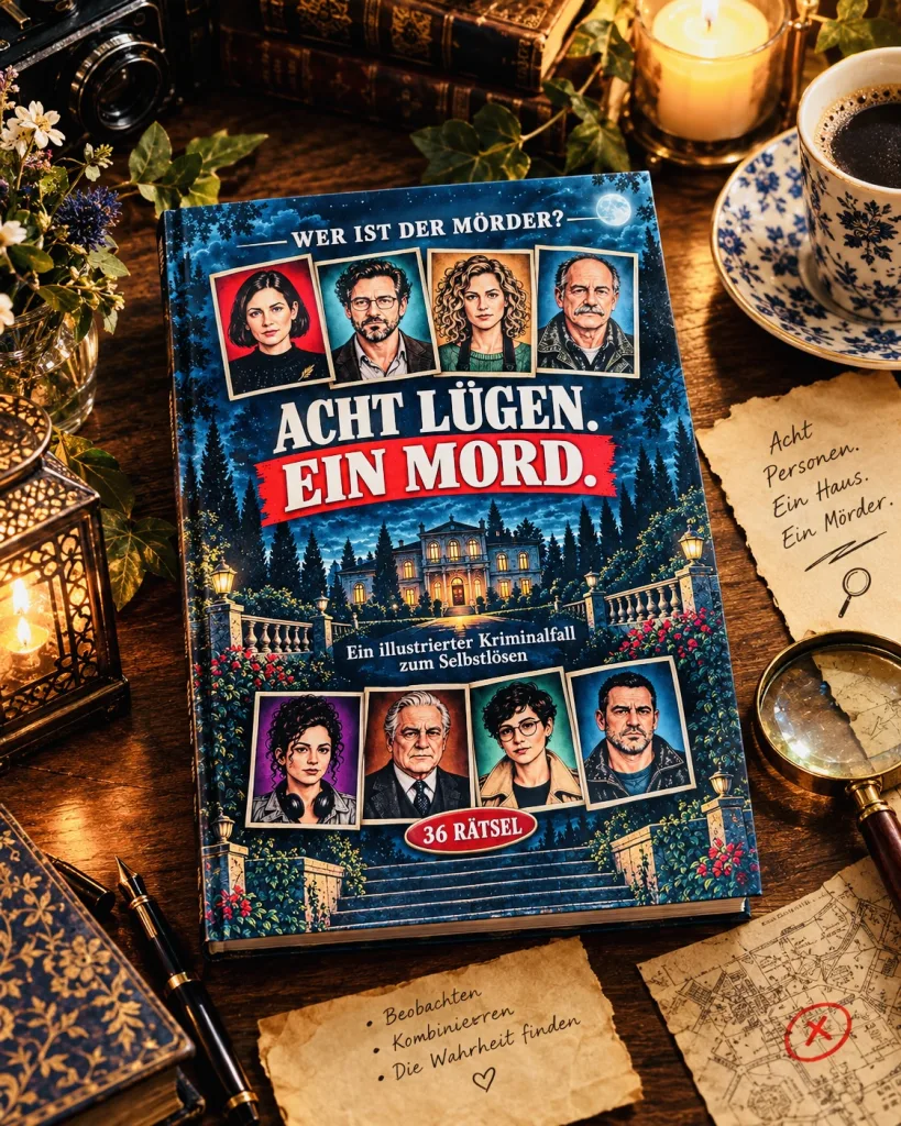 Acht Lügen. Ein Mord.